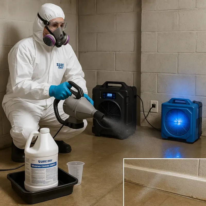Sanitization and Odor Removal process in Oakdale, MN